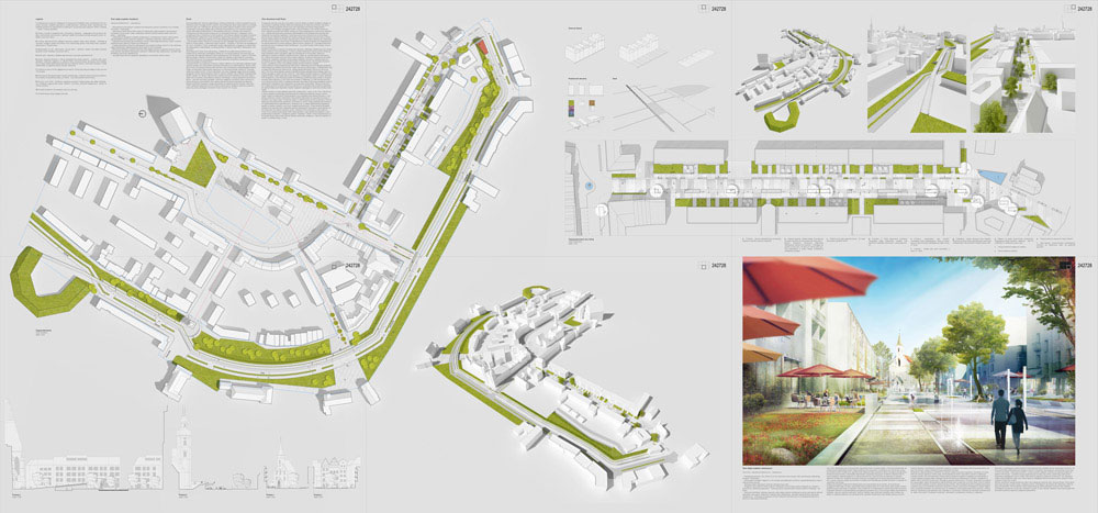 Plansze konkursowe Projekt rynku w Nysie