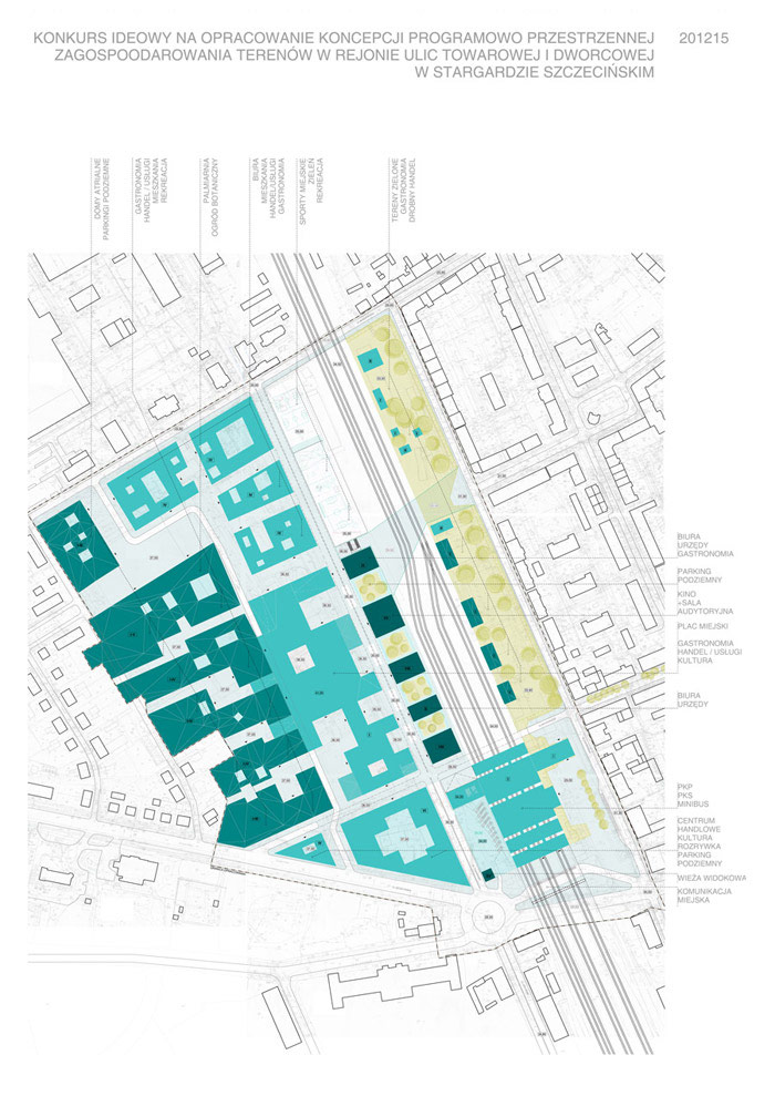 Zagospodarowanie terenów w Stargardzie Szczecińskim. Autorzy: SAS Studio Architektoniczne Sietnicki Zagospodarowanie terenów w Stargardzie Szczecińskim. Autorzy: SAS Studio Architektoniczne Sietnicki