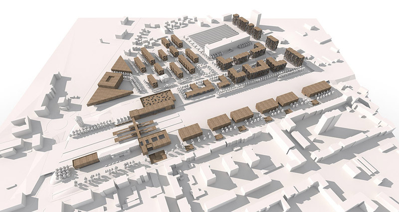 Zagospodarowanie terenów w Stargardzie Szczecińskim. Projekt: Studio Dobrej Architektury Zagospodarowanie terenów w Stargardzie Szczecińskim. Projekt: Studio Dobrej Architektury