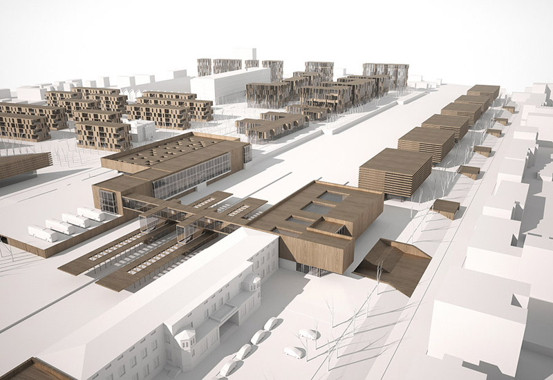 Zagospodarowanie terenów w Stargardzie Szczecińskim. Projekt: Studio Dobrej Architektury Zagospodarowanie terenów w Stargardzie Szczecińskim. Projekt: Studio Dobrej Architektury