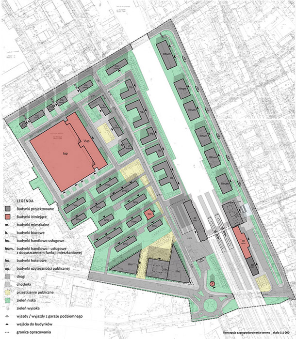 Zagospodarowanie terenów w Stargardzie Szczecińskim. Projekt: Studio Dobrej Architektury Zagospodarowanie terenów w Stargardzie Szczecińskim. Projekt: Studio Dobrej Architektury