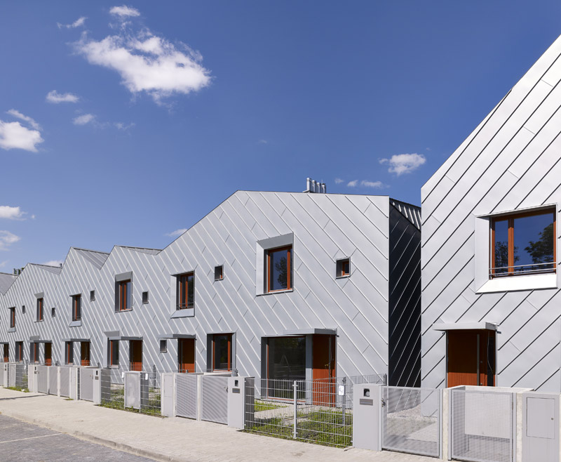 Osiedle domów mieszkalnych MIKMAK we Wrocławiu. Projekt: ArC2 Fabryka Projektowa