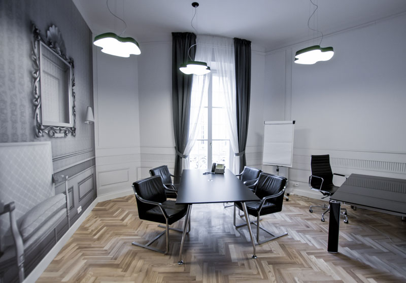 Wnętrza biurowe firmy A.T. Kearney. Projekt: TiM Grey Interior Design
