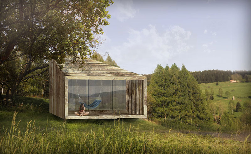 Naturalny ekologiczny dom z drewna, słomy i gliny w Kotlinie Kłodzkiej. Projekt: Mech Build