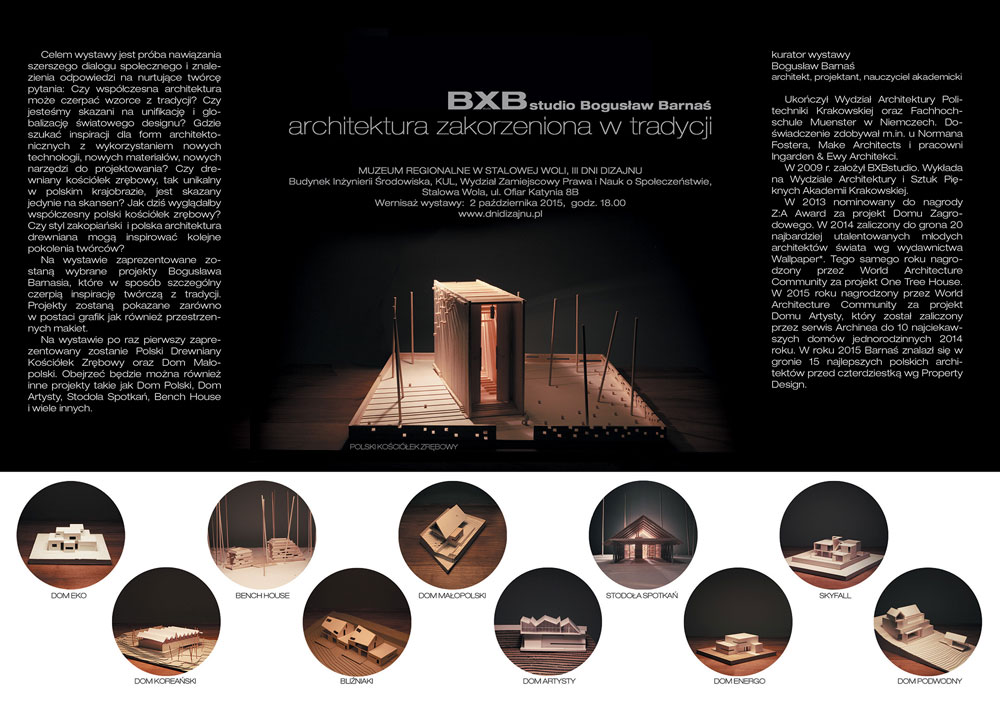 Architektura Zakorzeniona w Tradycji - Wystawa pracowni BXBstudio