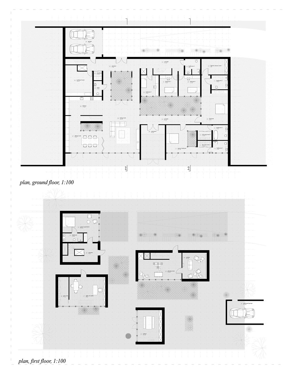 Projekt domu pod Londynem - I Nagroda w konkursie "Design a Beautiful House". Autorzy: Mana Studio