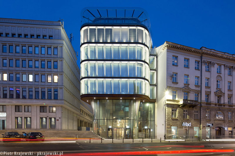 Centrum Bankowo-Finansowe Nowy Świat 2.0 w Warszawie. Projekt: AMC – Andrzej M. Chołdzyński. Zdjęcie: Piotr Krajewski