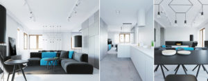 Mieszkanie w odcieniach szarości – wnętrza projektu studia 081 Architekci