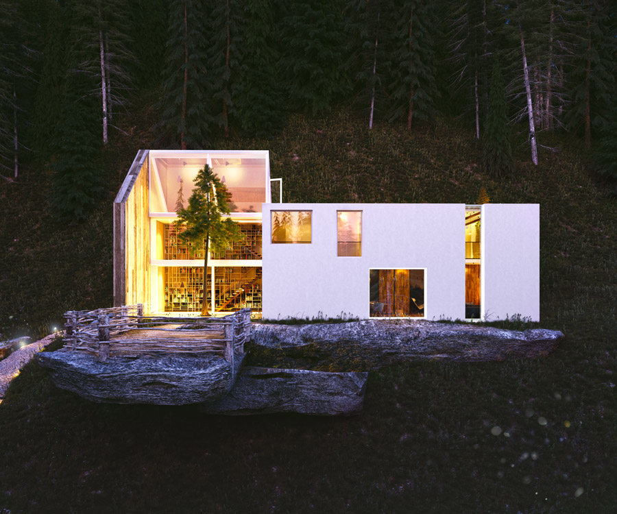 Dom w górach, Krynica-Zdrój. Projekt: ZUP-A | Zakład Usług Projektowo-Architektonicznych
