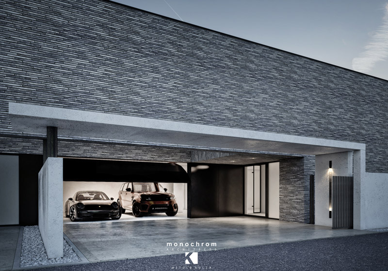 Dom B&B (Brick&Black), Wodzisław Śląski. Projekt: Monochrom Architects | Witold Kucza