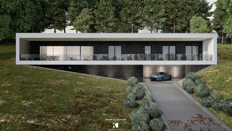 Dom EYE. Projekt: Monochrom Architects | Witold Kucza