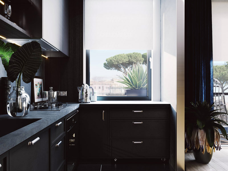 Eleganckie mieszkanie w Rzymie. Projekt wnętrz: ZUP-A | Zakład Usług Projektowo-Architektonicznych