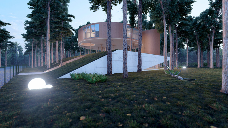 Dom "Tree House". Projekt: Przemek Olczyk | Mobius Architekci