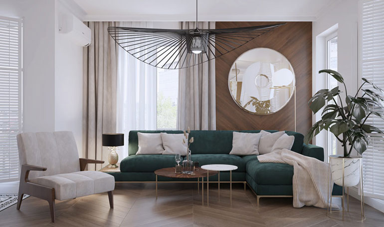 Apartament nawiązujący do stylu Art Deco w Warszawie. Projekt wnętrz: Hedo Architects