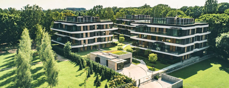 Osiedle Finale Apartments w Warszawie. Projekt: Bogdan Kulczyński | Kulczyński Architekt. Zdj. Ekopark
