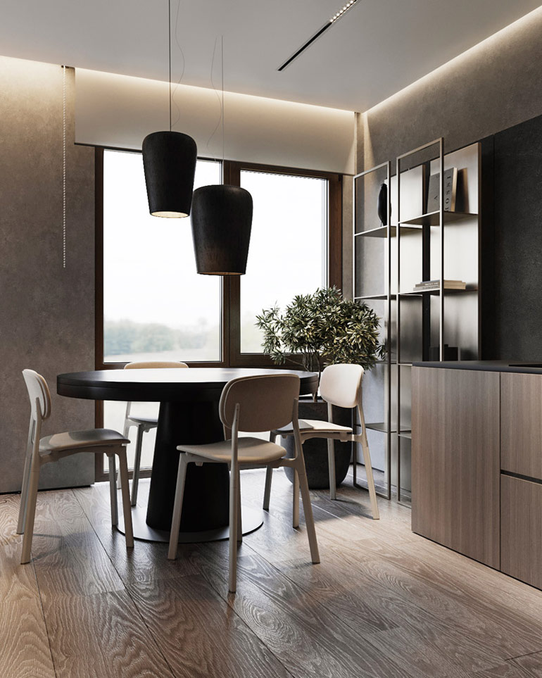 Niewielkie mieszkanie pełne stylu i elegancji. Projekt wnętrz: Aeteam.design