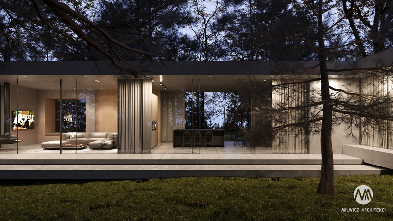 Dom "The Forest House". Projekt: Milwicz Architekci