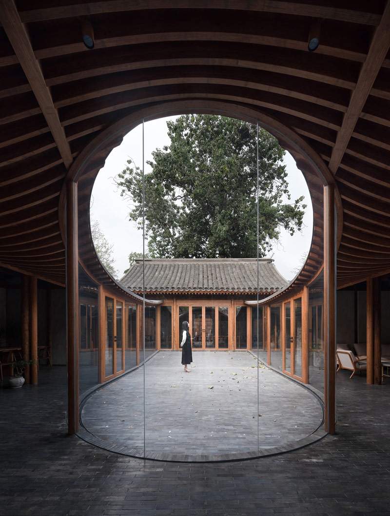 Dom "Qishe Courtyard" w Pekinie. Projekt: ARCHSTUDIO. Zdjęcia: Wang Ning, Wu Qingshan