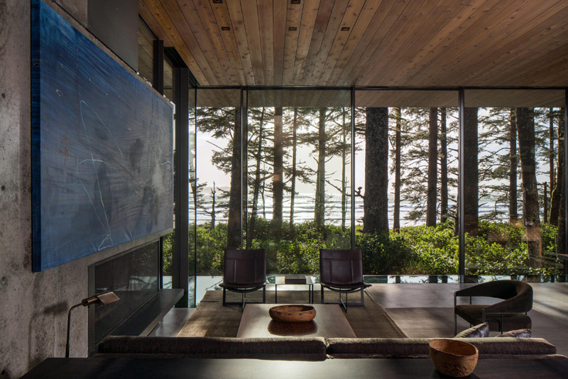 Tofino Beach House, Pracownia: Olson Kundig Architects, Fotografia: Nic Lehoux