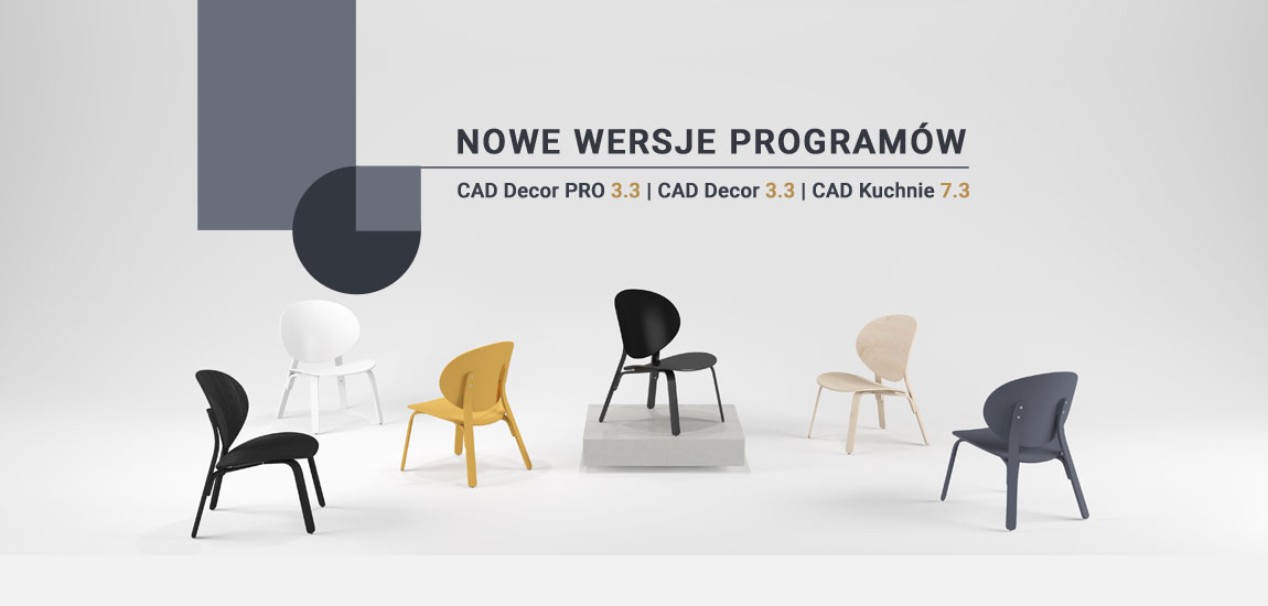 Nowe wersje programów do projektowania wnętrz firmy CAD Projekt K&A