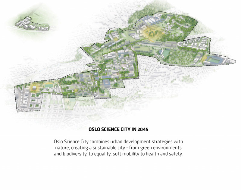 Oslo Science City. Projekt: BIG - Bjarke Ingels Group, David Zahle, Kamilla Heskje