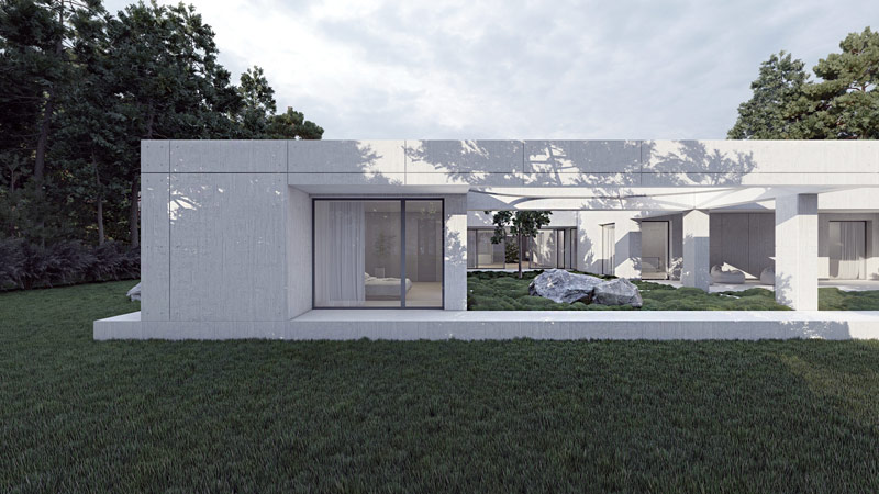 Surowy minimalizm. Monochromatyczna forma domu na Górnym Śląsku