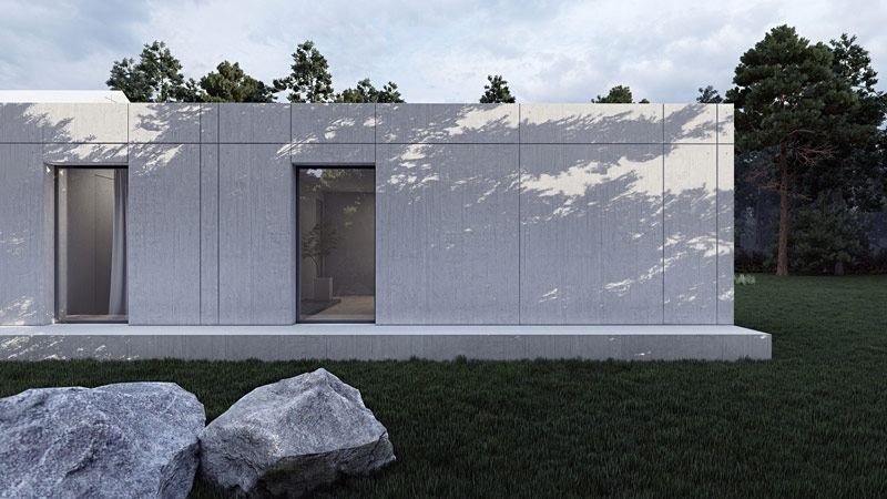 Surowy minimalizm. Monochromatyczna forma domu na Górnym Śląsku