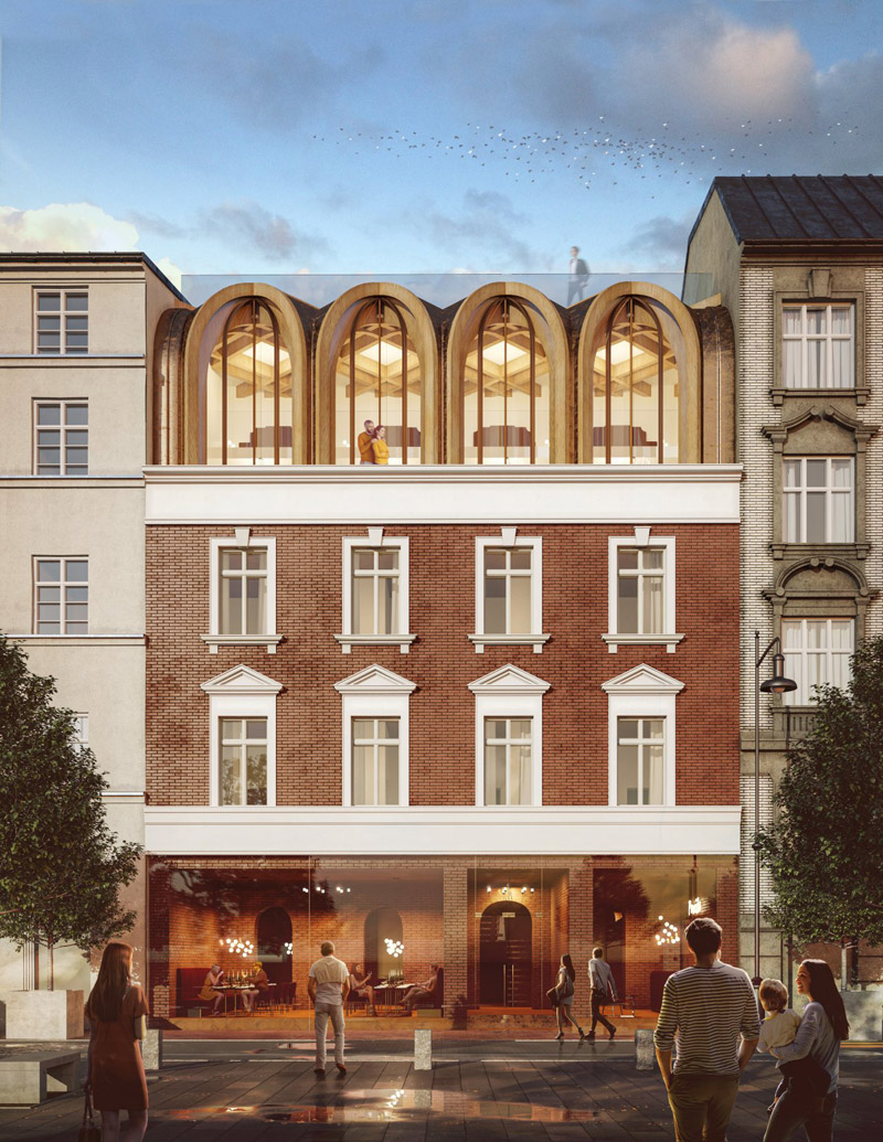 Nowe oblicze krakowskich bulwarów. Hotel pod Wawelem od BXB studio.