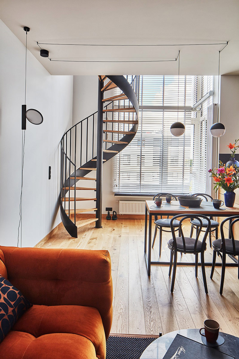 Wnętrza mieszkania inspirowane estetyką loftu