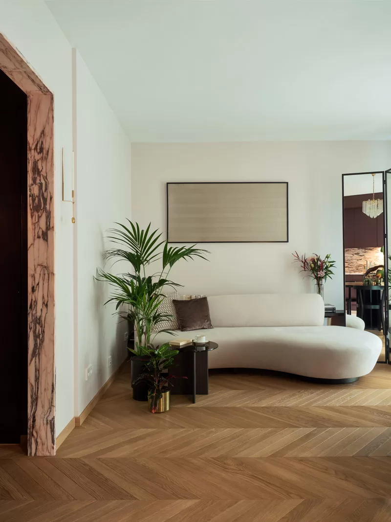 30-metrowa kawalerka inspirowane latami 70.