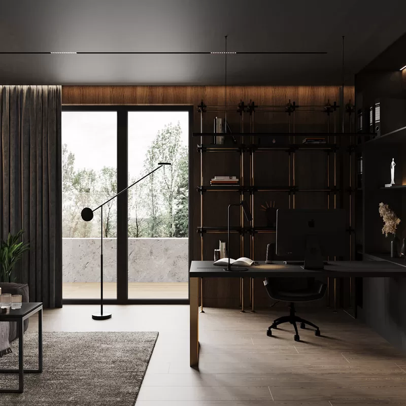 Nowoczesny minimalizm i klasyczny styl w oryginalnych wnętrzach domu
