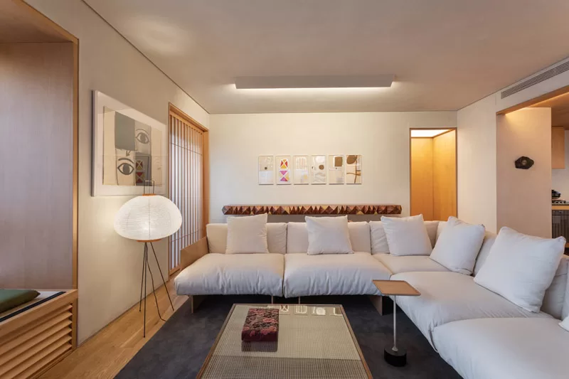Oryginalny mix we wnętrzach. Brazylijski apartament inspirowany kulturą Japonii.