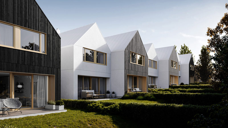 Przystań Kolbudy – prostota form, przyjazna skala i zielone otoczenie