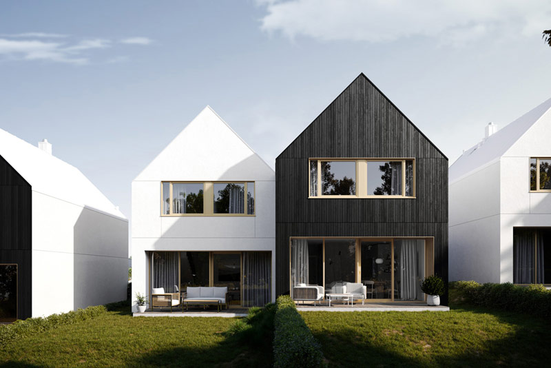 Przystań Kolbudy – prostota form, przyjazna skala i zielone otoczenie