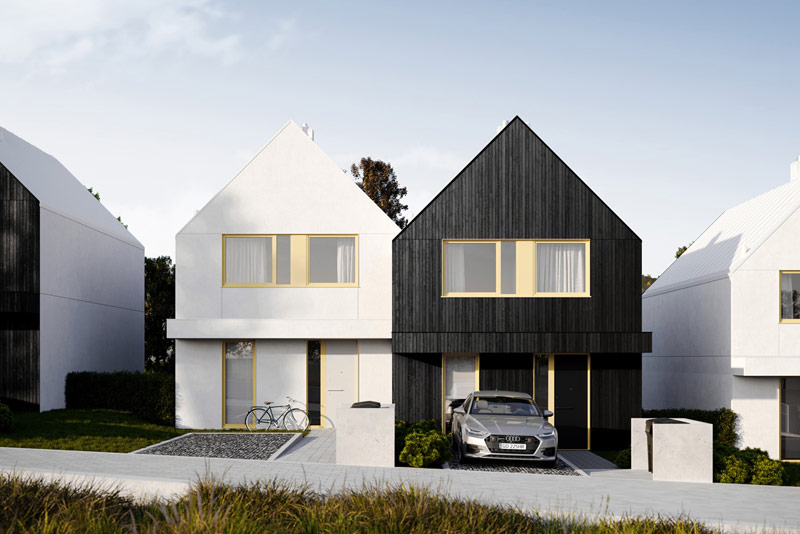 Przystań Kolbudy – prostota form, przyjazna skala i zielone otoczenie