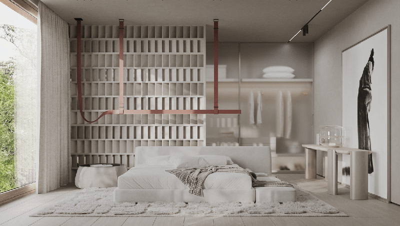 Nowoczesne osiedle SGI w Wilanowie. Prosta bryła i minimalistyczne wnętrza.