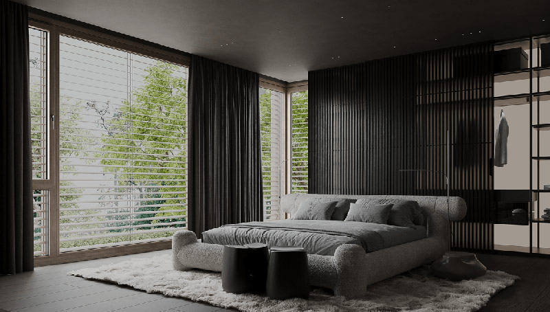 Nowoczesne osiedle SGI w Wilanowie. Prosta bryła i minimalistyczne wnętrza.