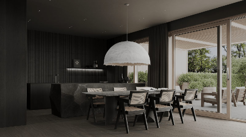 Nowoczesne osiedle SGI w Wilanowie. Prosta bryła i minimalistyczne wnętrza.