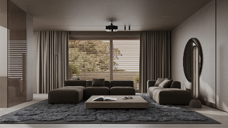 Nowoczesne osiedle SGI w Wilanowie. Prosta bryła i minimalistyczne wnętrza.