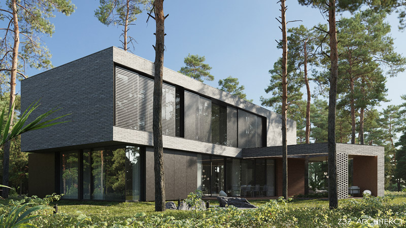 Projekt domu pod Warszawą z nagrodą ICONIC AWARDS: innovativ architecture