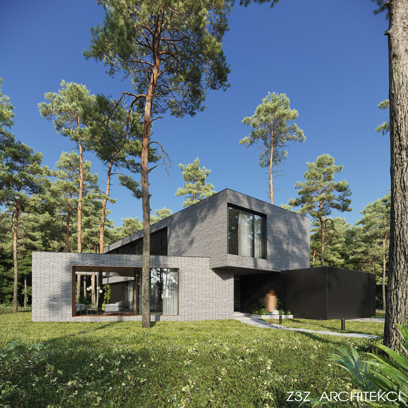 Projekt domu pod Warszawą z nagrodą ICONIC AWARDS: innovativ architecture
