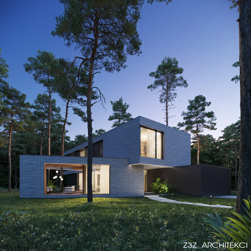 Projekt domu pod Warszawą z nagrodą ICONIC AWARDS: innovativ architecture