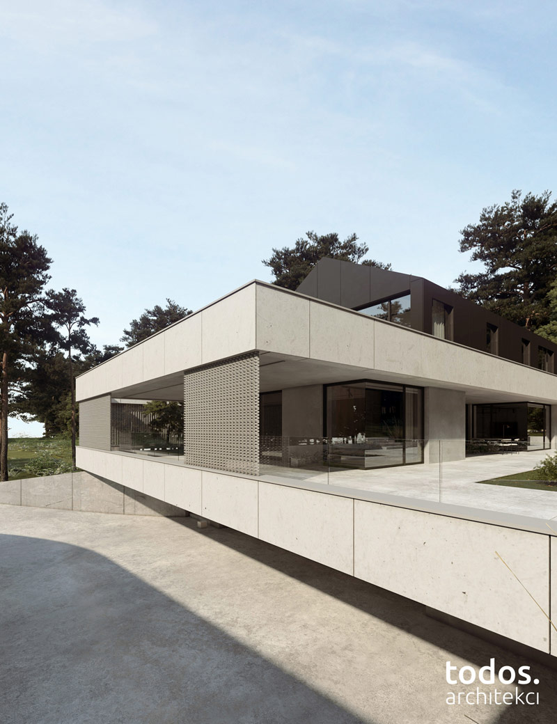 Elegancki minimalizm w otoczeniu natury