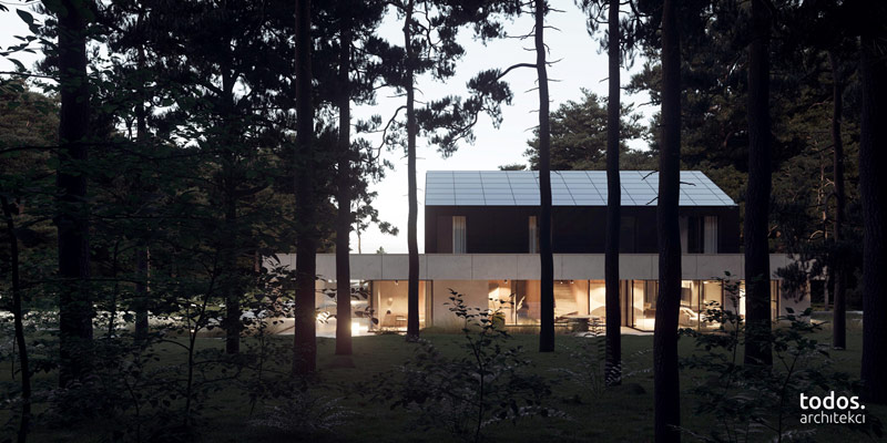 Elegancki minimalizm w otoczeniu natury