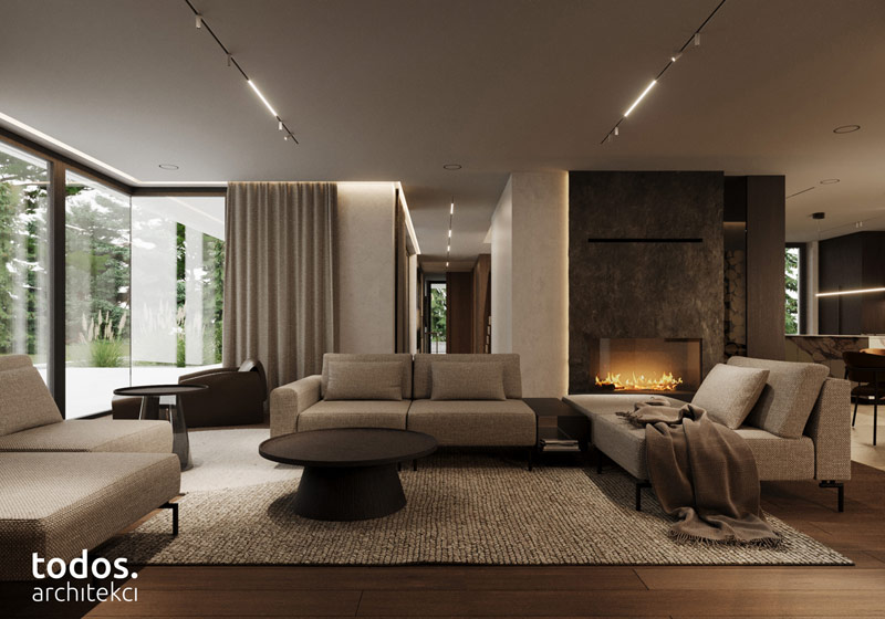 Elegancki minimalizm w otoczeniu natury