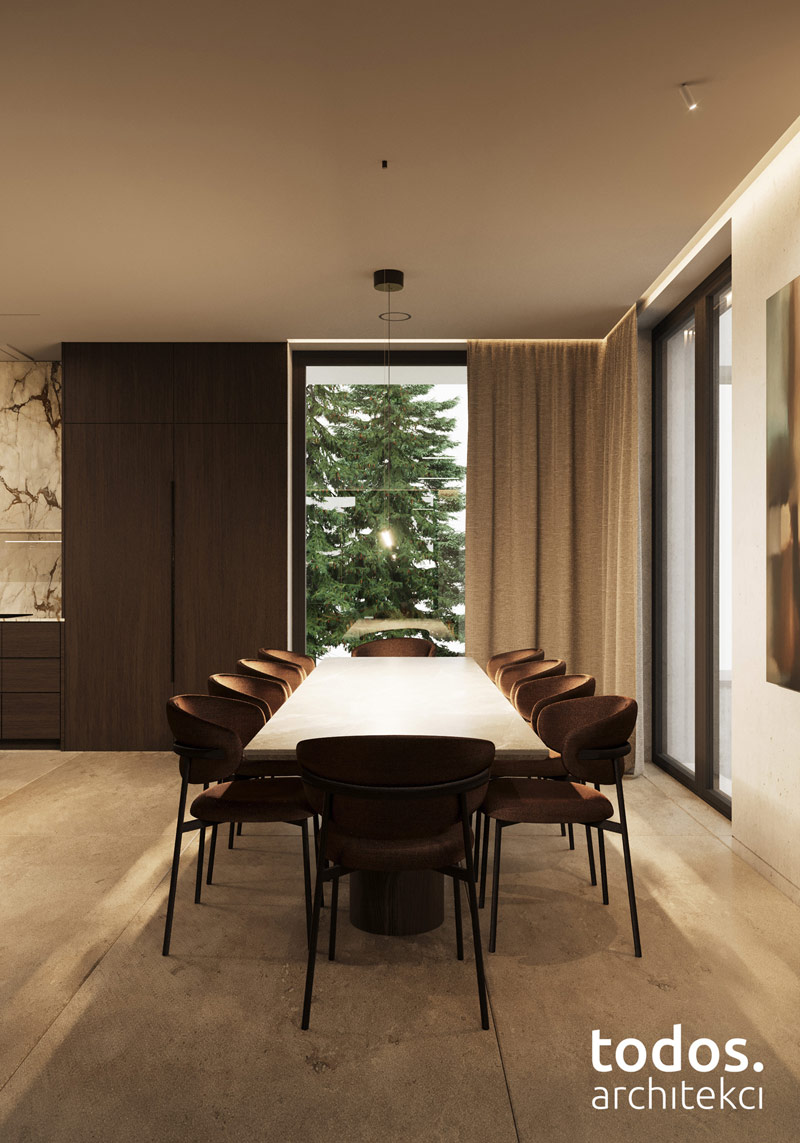 Elegancki minimalizm w otoczeniu natury