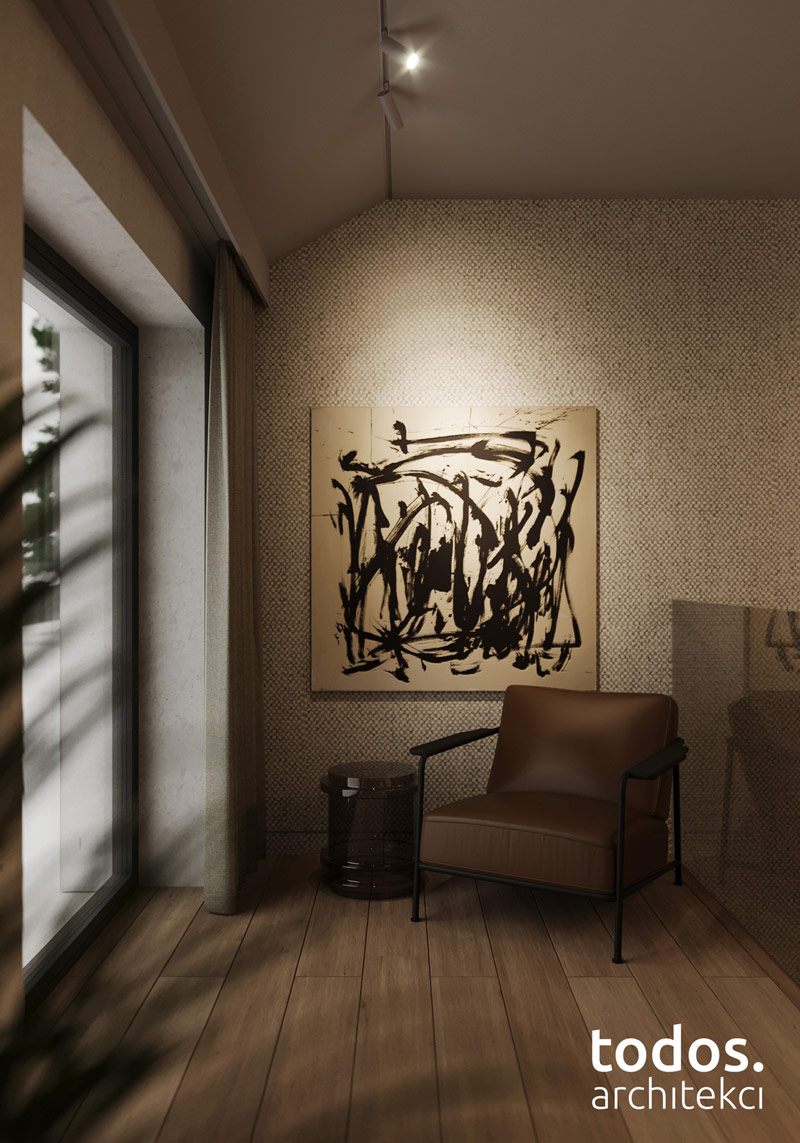 Elegancki minimalizm w otoczeniu natury