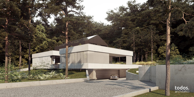 Elegancki minimalizm w otoczeniu natury