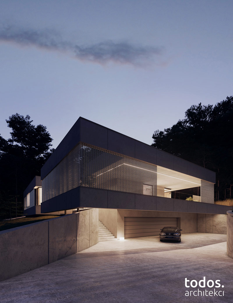 Elegancki minimalizm w otoczeniu natury