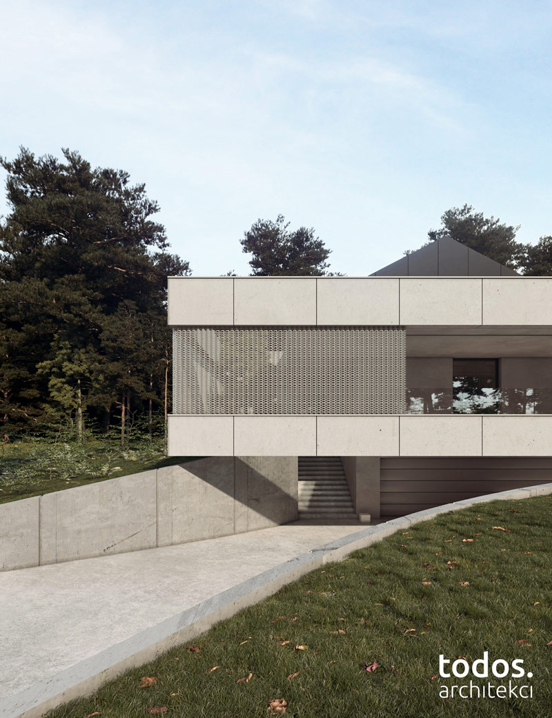 Elegancki minimalizm w otoczeniu natury